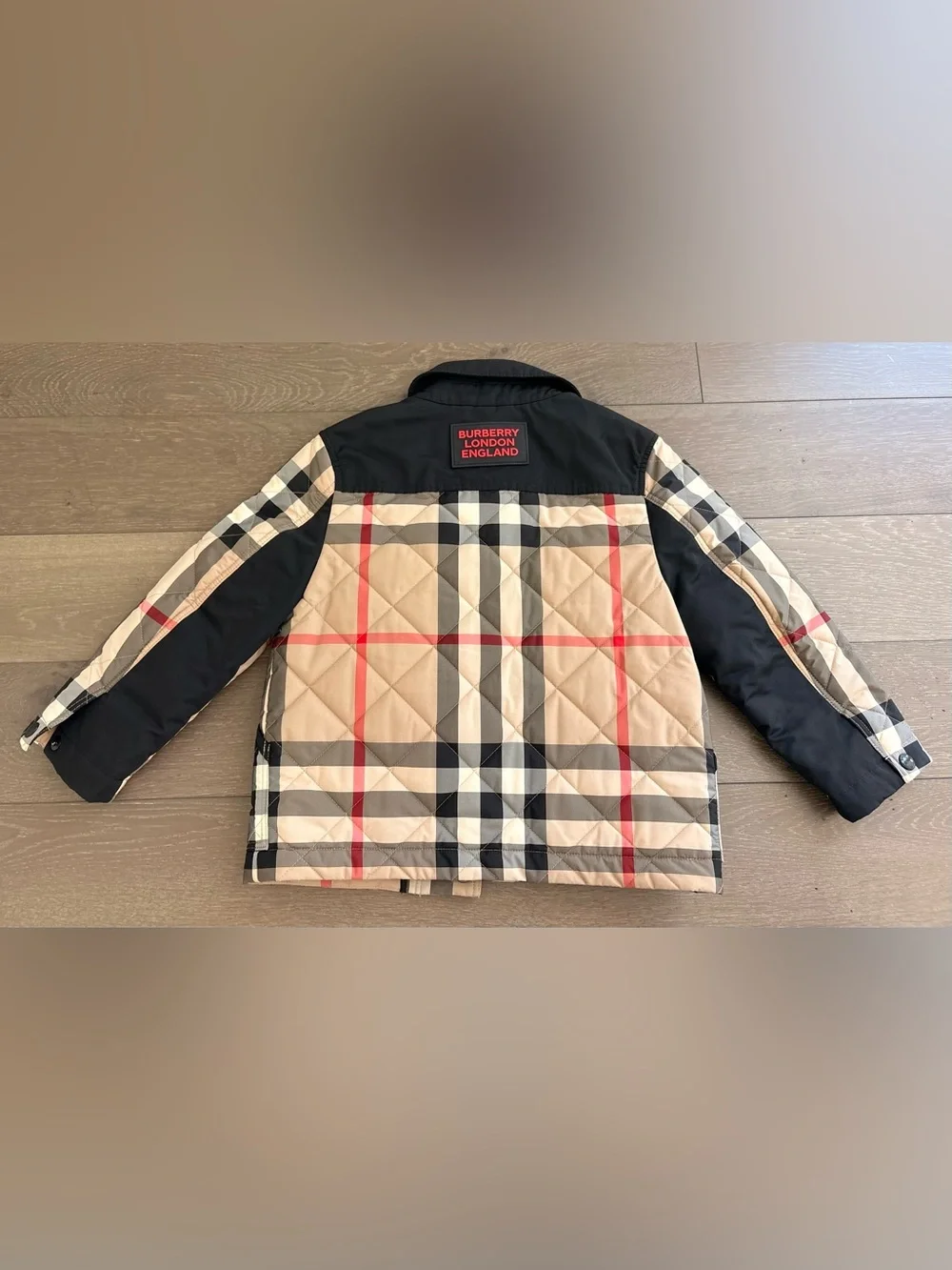 Burberry Kids Renfred Check Quilted Jacket